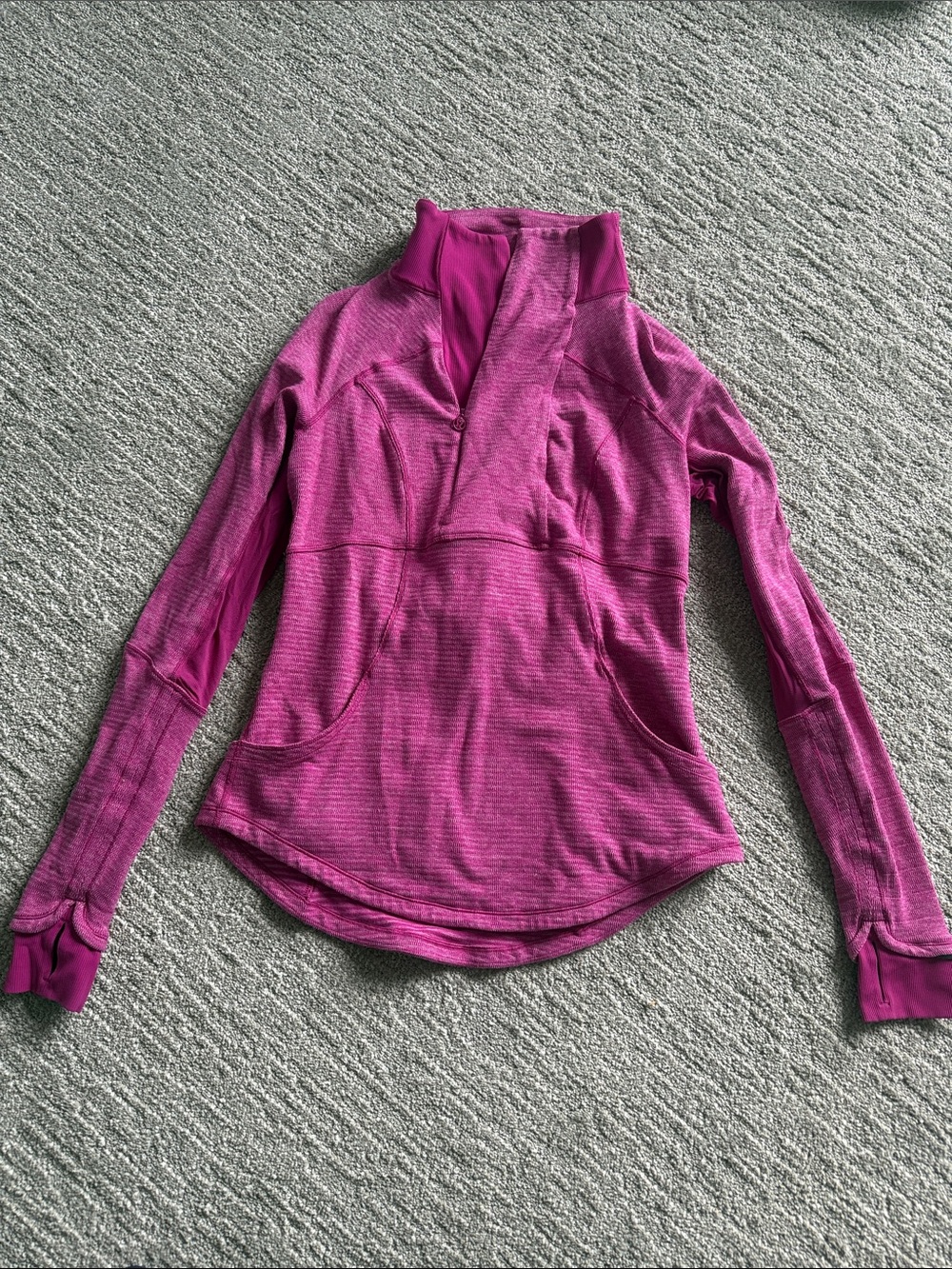 lululemon athletica Half-Zip Pullover in Magenta